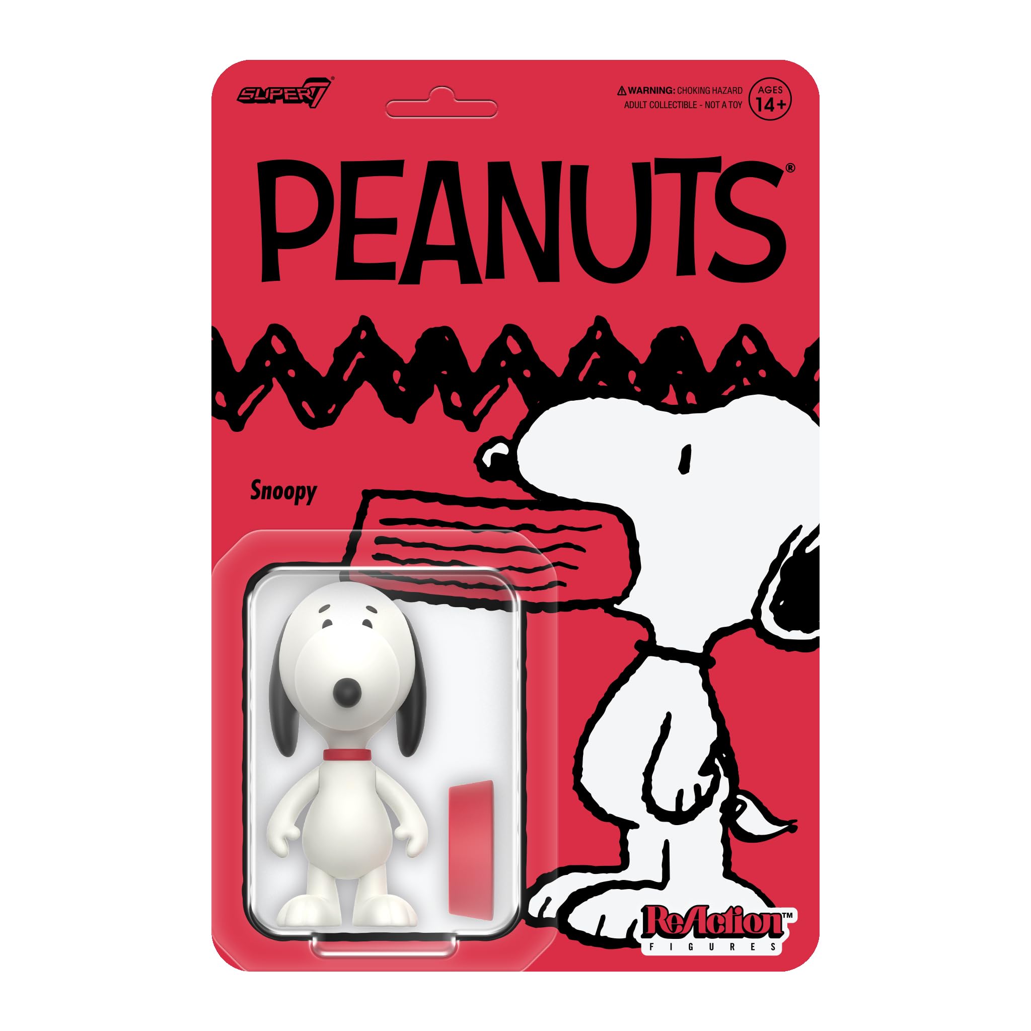Super7 Peanuts Reaction Figures Wave 07 - Snoopy Action Figure